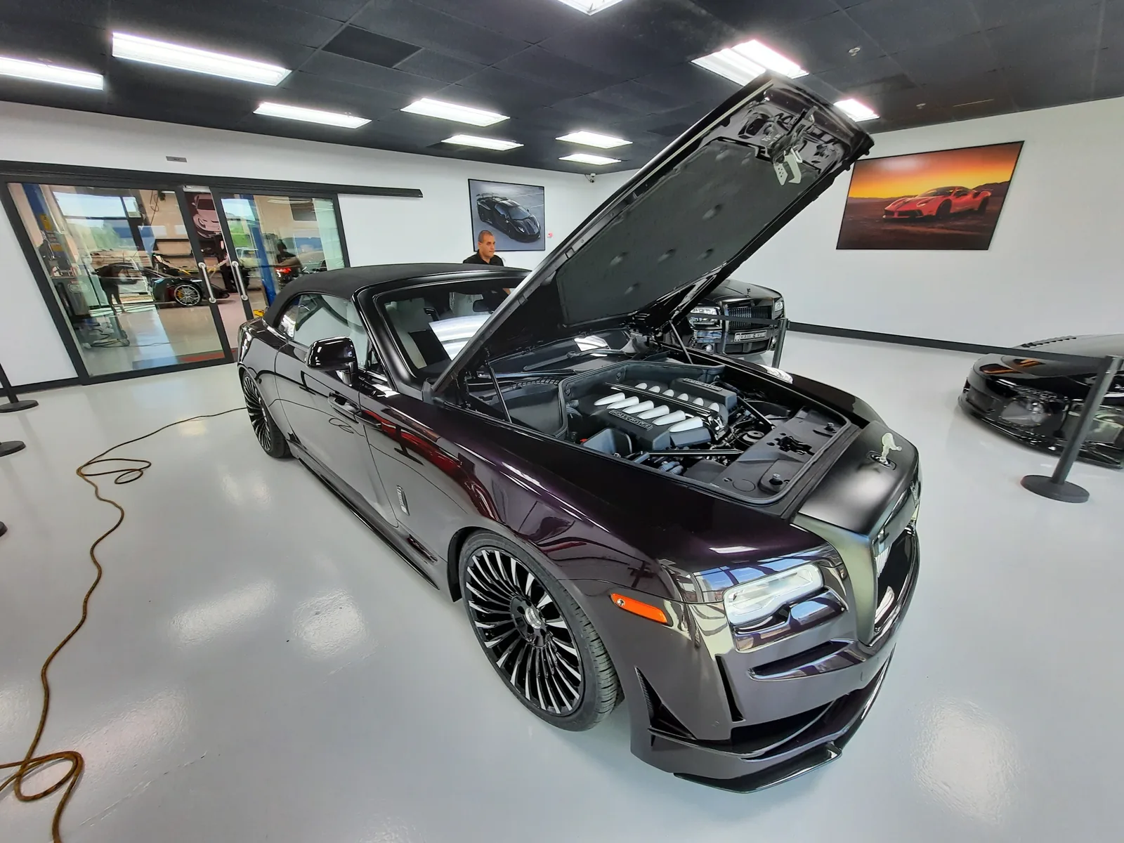 Rolls-Royce side profile after paint protection treatment
