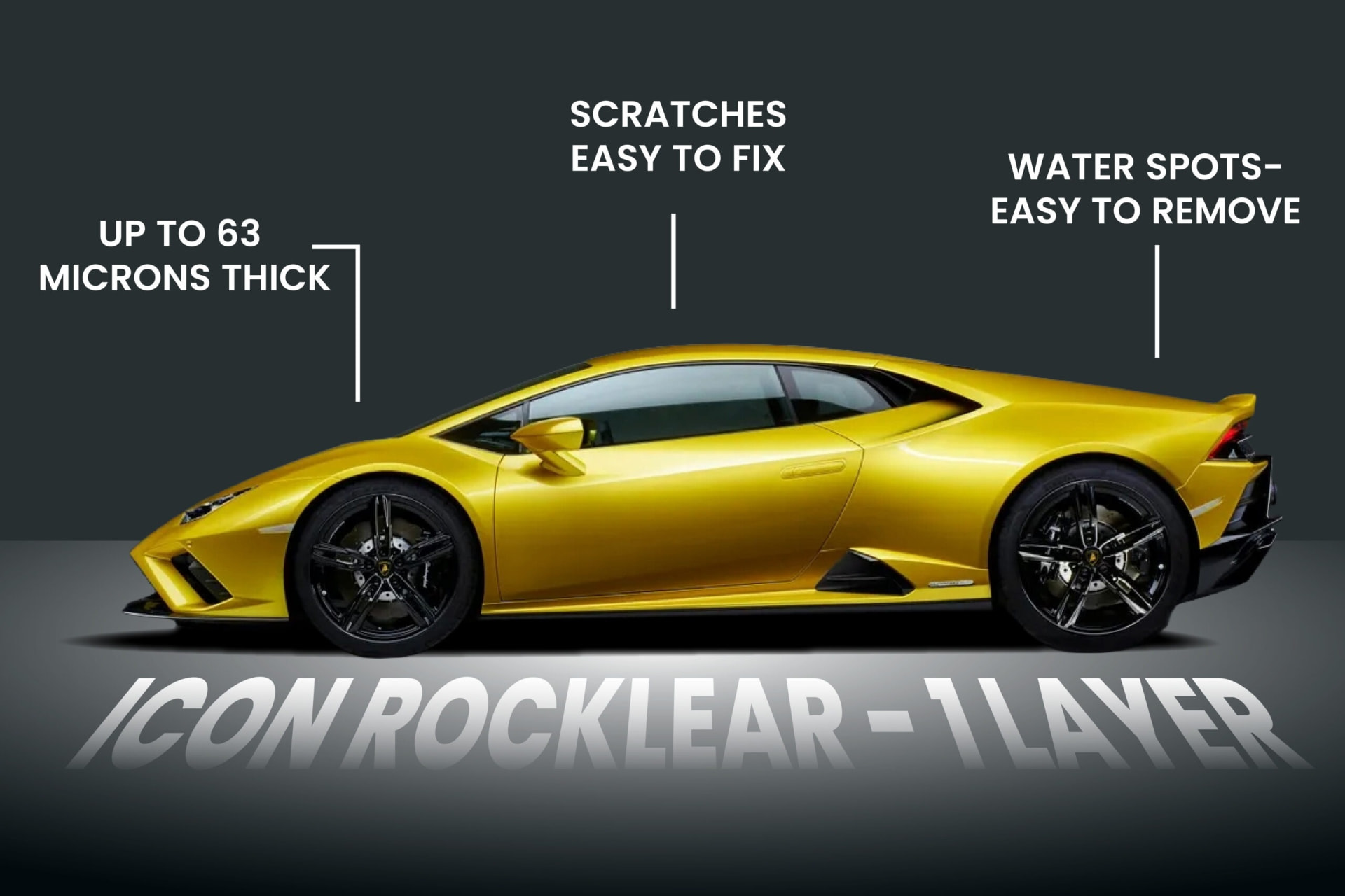 Vehicle paint after Icon Rocklear protection